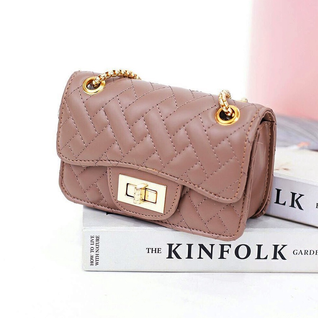 Slingbag Mini Cewek Tas Selempang Rantai Kecil Wanita Trendy Shoulder Bag Terbaru Murah tas selempang mini sling bag