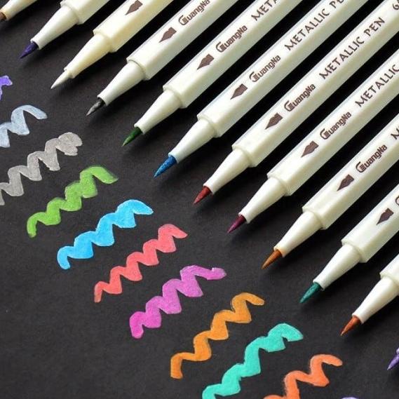 

GuangNa Metallic Brush Pen Set 15 (6510-15BR)