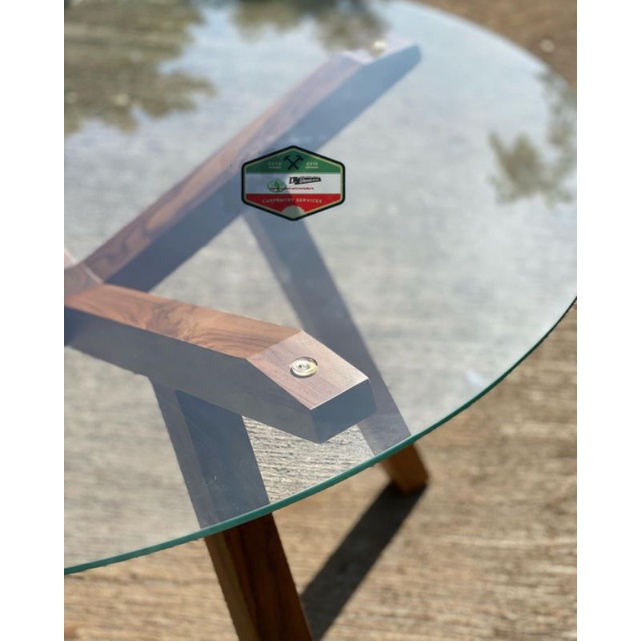 Perlengkapan Rumah/Meja/Meja cafe/Meja Teras/Meja kaca/meja kayu/meja teras diagonal kaca