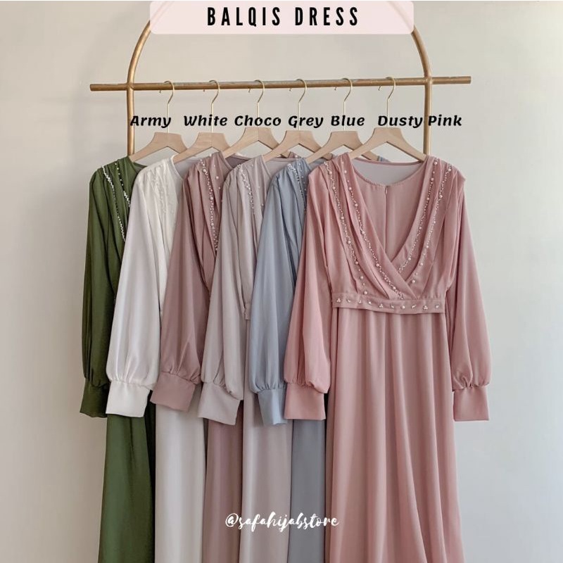 BALQIS DRESS / DRESS KONDANGAN / DRESS PESTA / SERAGAMAN / BRIDESMAID / BUSUI FRIENDLY