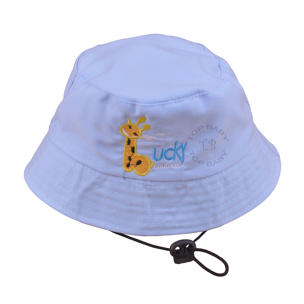 Topi Anak Bucket Tali Motif Bordir - 4693