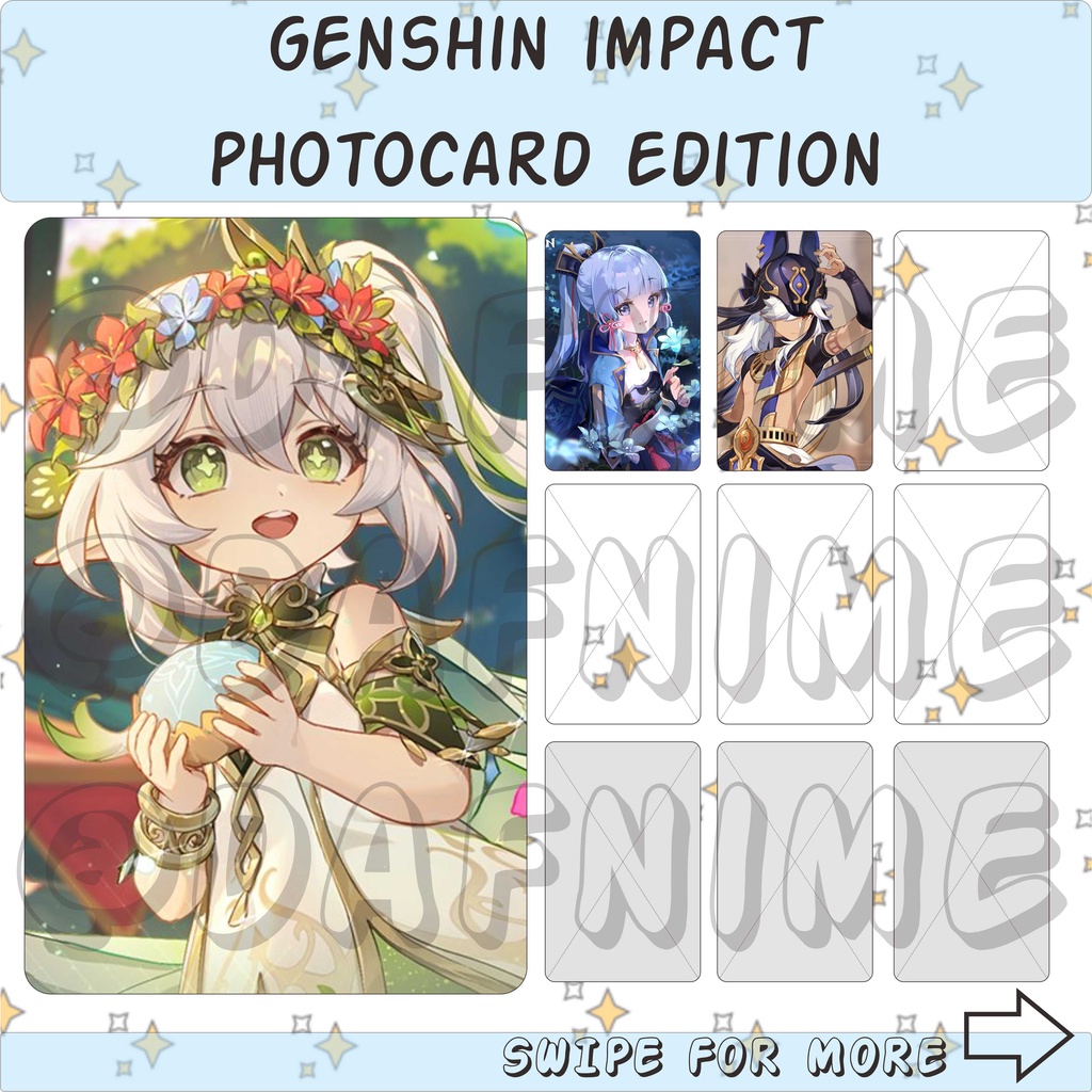 GENSHIN IMPACT EDITION PHOTOCARD ANIME