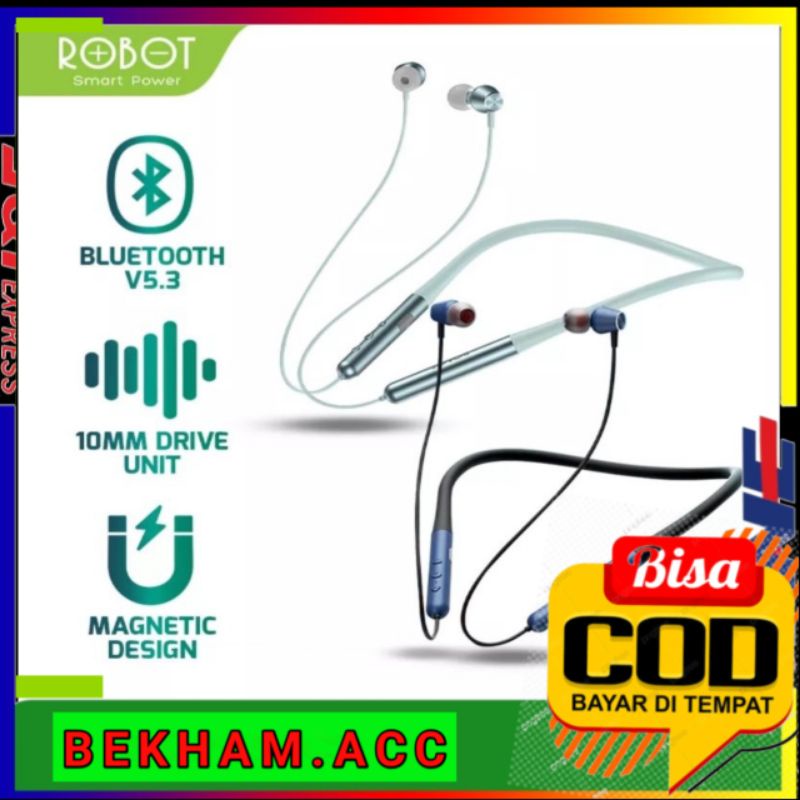 HEADSET/HANDSFREE BLUETOOTH NECKBAND ROBOT Spirit N10 waterproof/ tahan air