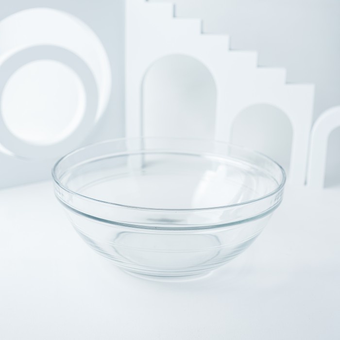 Duralex Mangkok Stackable 17 Cm ( Tempered Glass ) - Isi 4 Pc