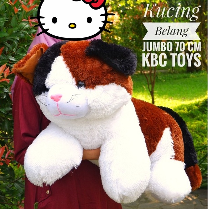 Boneka Kucing Belang Jumbo KBC Toys