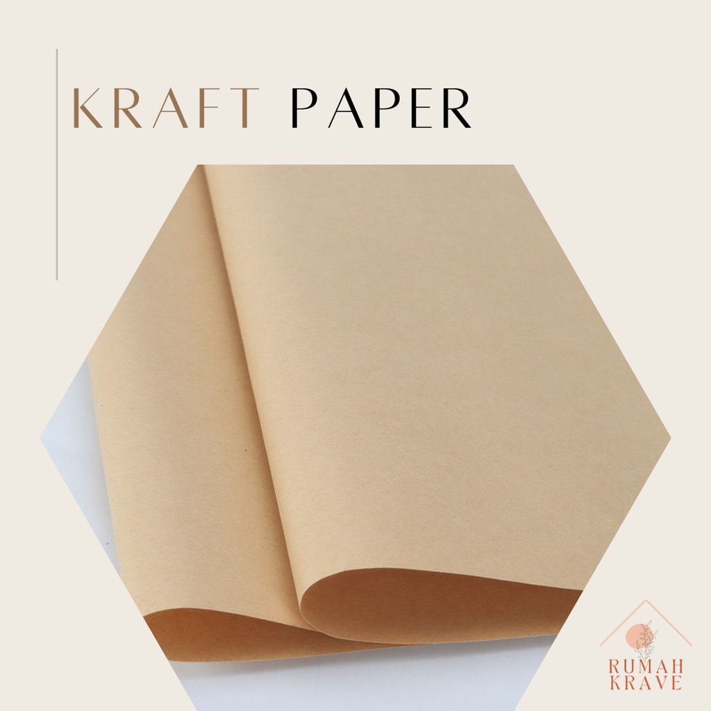 RUMAH KRAVE - Kraft Paper Tebal Kertas Coklat Cokelat Samson