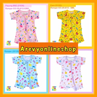 BonBinZoo Romper Pendek SNI Baju Kodok Segiempat Baby Newborn 0-12 Bulan | Part 2