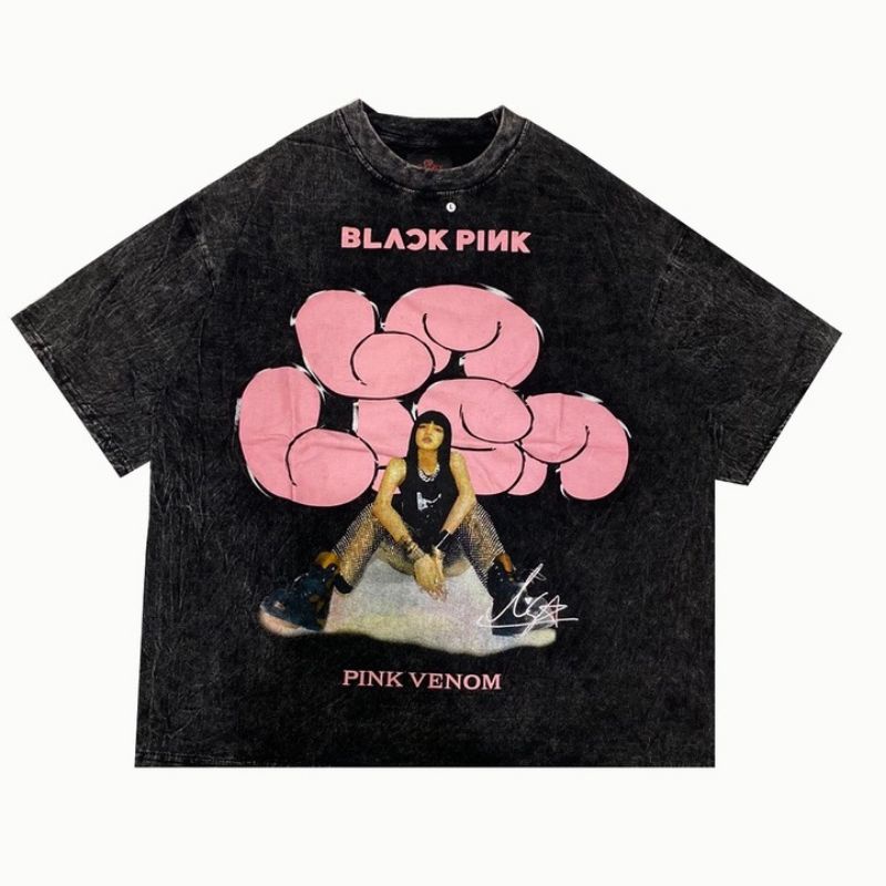 Kaos oversized t-shirt blackpink Lisa T-REX