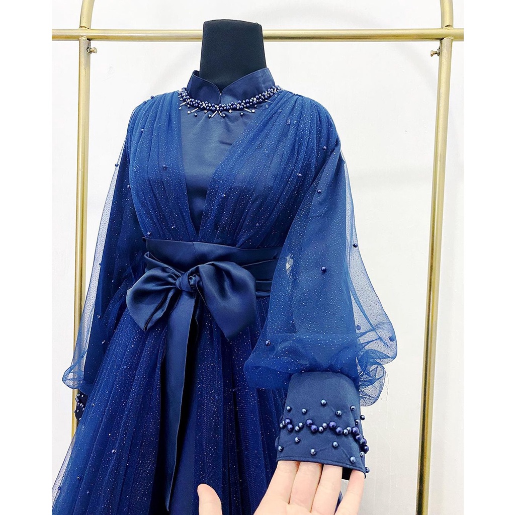 Shofiya Dress Pearl in Navy