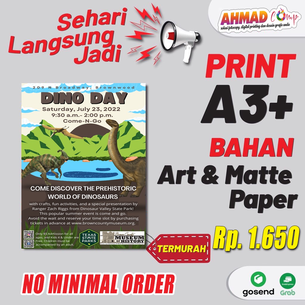 

Print Cetak A3+ MURAH | Art Paper dan Matt Paper A3+ | 1 Sisi / 2 Sisi