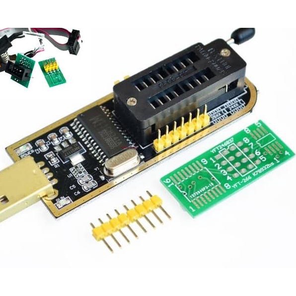 IC Programmer EEPROM Flash CH341A Programer Penjepit CH341 Clip bios