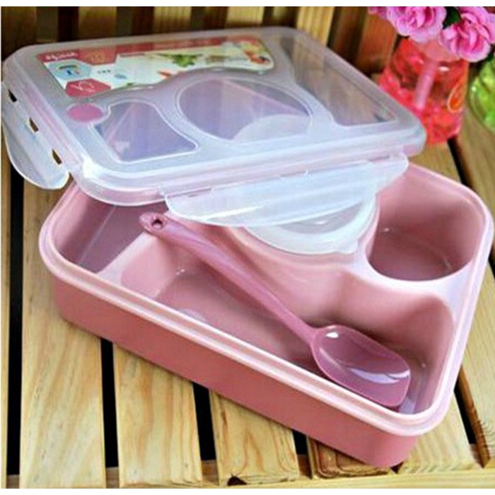 Kotak Makan Lunch Box Yooyee 4 Sekat [ 392 ]