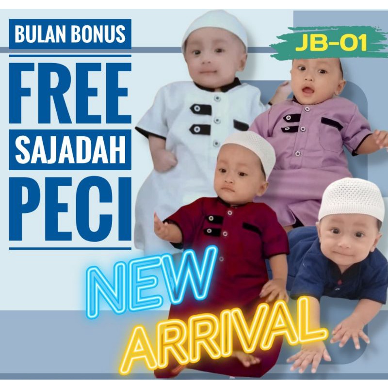 GAMIS BAYI JUBAH BAYI LAKI LAKI BARU LAHIRAN