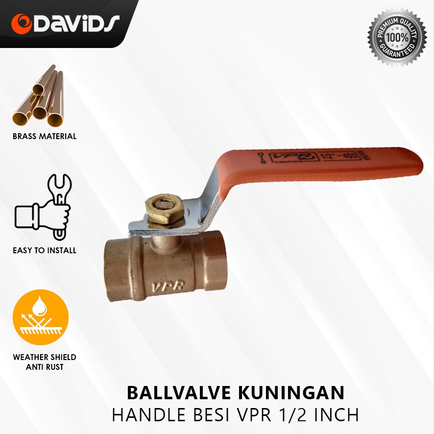 Stop Kran Ball Valve Pipa Pvc Paralon Vpr Kuningan