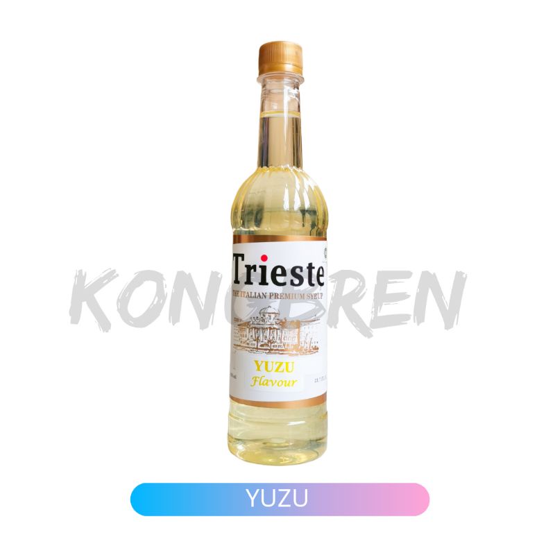 Trieste Syrup Premium - Sirup Rasa Yuzu - Citrus Flavoured 650 ml