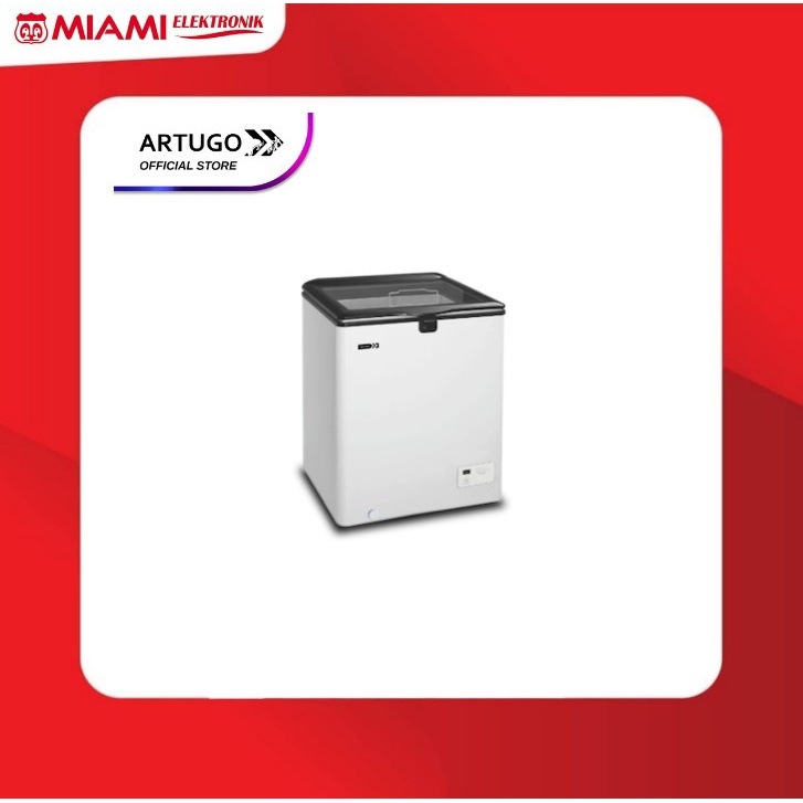 ARTUGO Display Cooler SH 100 B Freezer Box Kaca SH100B 100 Liter