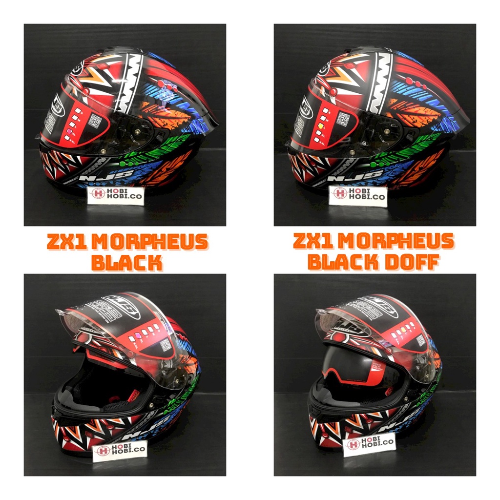 HELM NJS ZX1 ZX-1 MORPHEUS HELM NJS ZX1 FULLFACE HELM NJS ZX1 MOTIF MORPHEUS TERBARU