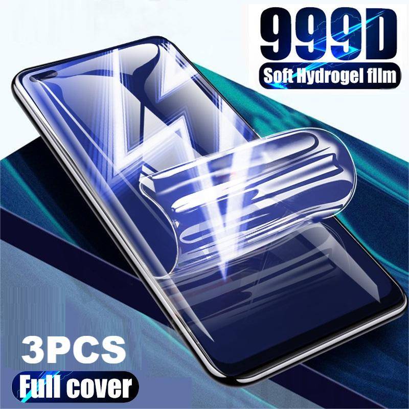 3pcs Film Pelindung Layar Hydrogel HD Untuk Oppo A15 A16 A52 A15s A16s A72 A92 Reno8 Reno7 Reno7z Lite A53 A53s A54 A73 A7963 A95