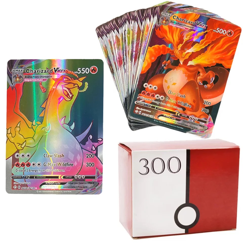 Kartu Pokemon TCG 50-300pcs Bundle Box Collection Card Game OEM