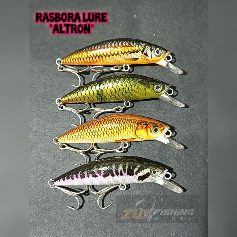 Rasbora Lure minow / minnow sinking replika altron 5 cm 6 gram Seluang, hampala, grascarb dan toman