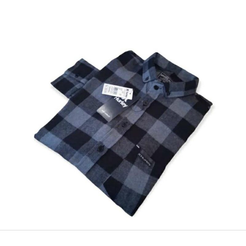KEMEJA FLANEL DISTRO SURFING LENGAN PANJANG PRIA MOTIF KOTAK CUPEL ECER &amp; GROSIR