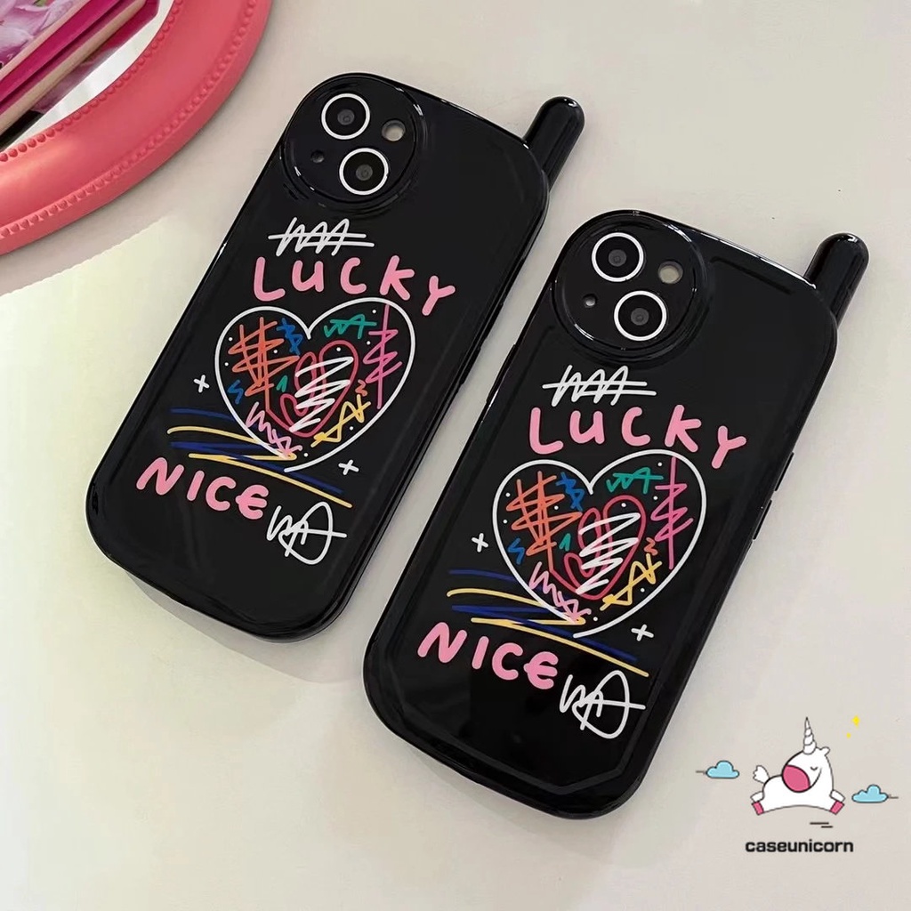 Soft Case Desain Kartun Graffiti Gaya Retro Untuk iPhone 11 12 13 14 Pro MAX 14 7 8 Plus X XR XS MAX
