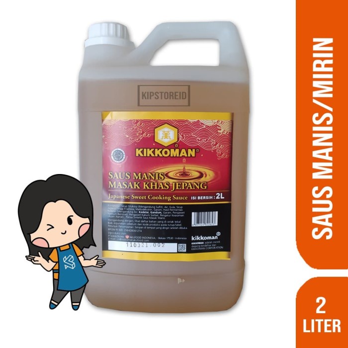 

KIKKOMAN MIRIN HALAL 2 LITER KIKKOMAN SAUS MANIS KHAS JEPANG