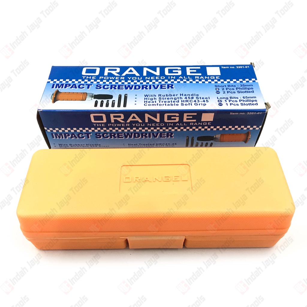 ORANGE 3201-01 Obeng Ketok Set 6 Pcs - Impact Driver Screwdriver Gedor