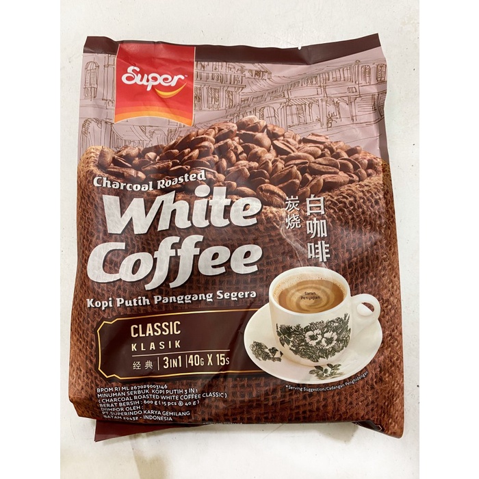 

SUPER CHARCOAL ROASTED WHITE COFFEE CLASSIC / KOPI PUTIH PANGGANG