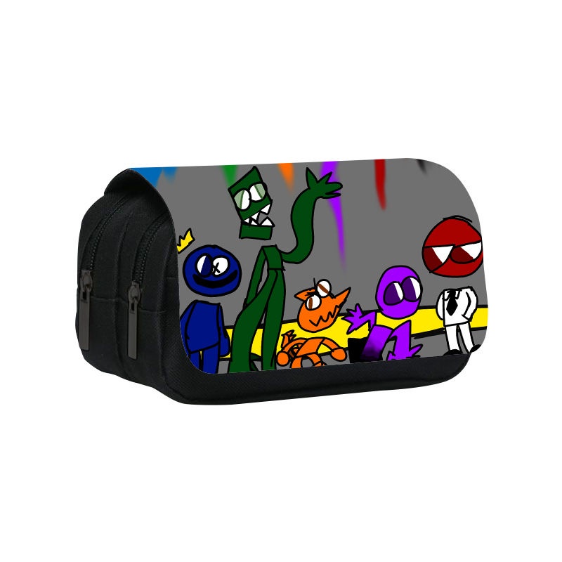 ∋Tas pensil dua lapis Rainbow Friends baru dari Sera Rainbow Friends tas alat tulis siswa tas pensil berkapasitas besar