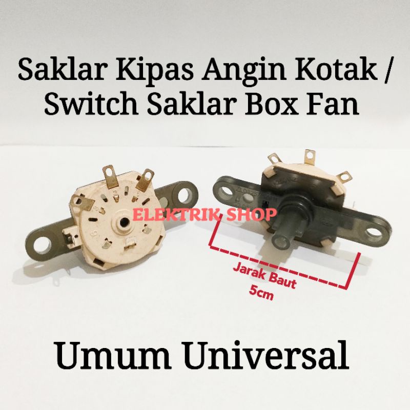 Saklar Kipas Angin Kotak / Switch Saklar Box Fan Umum Universal