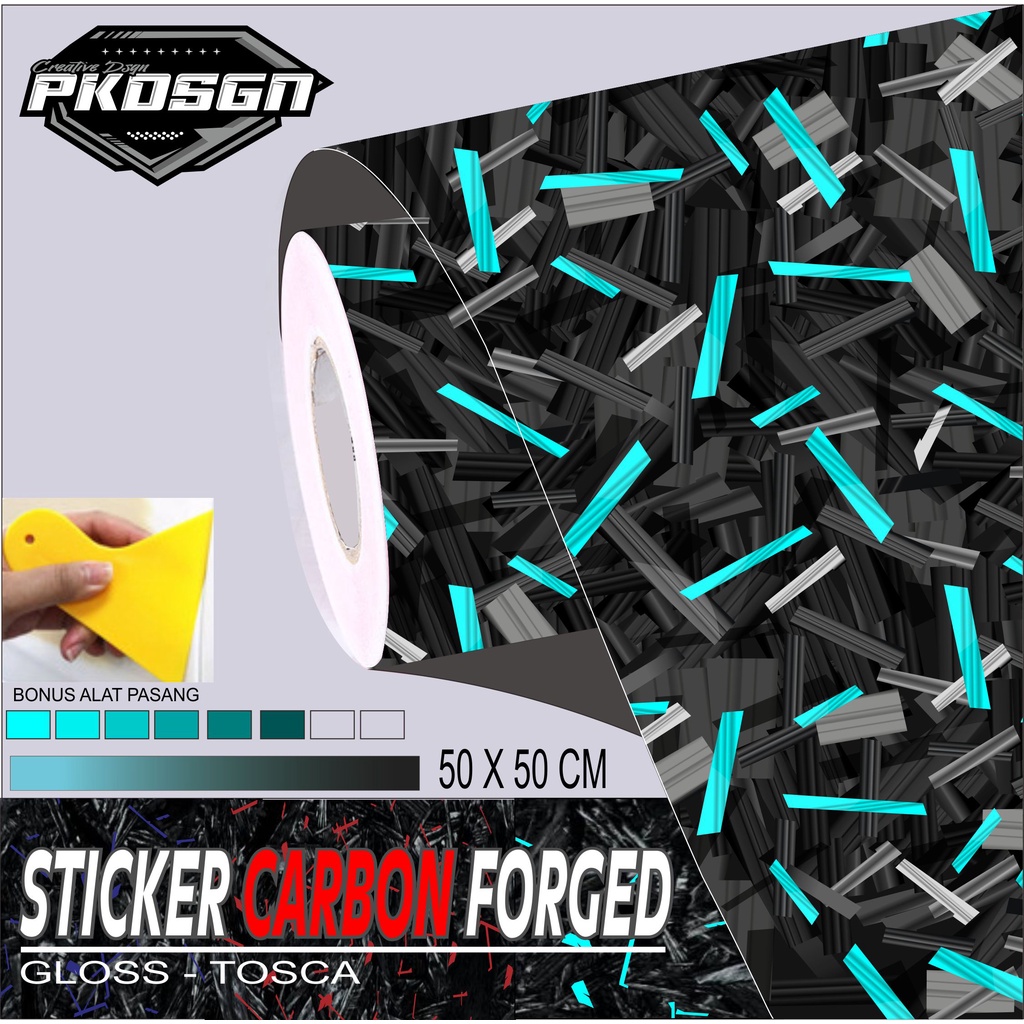 STIKER CARBON FORGED STIKER CARBON FORGED 50 X 50 CM