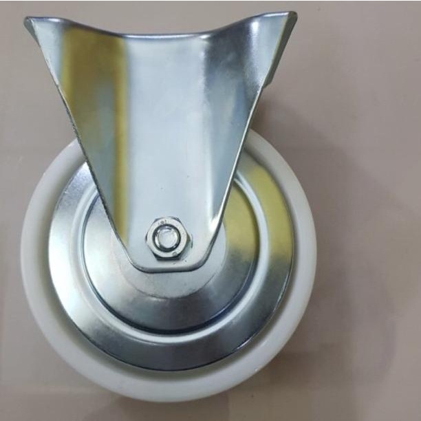 roda troli 6 inch nilon lurus / mati