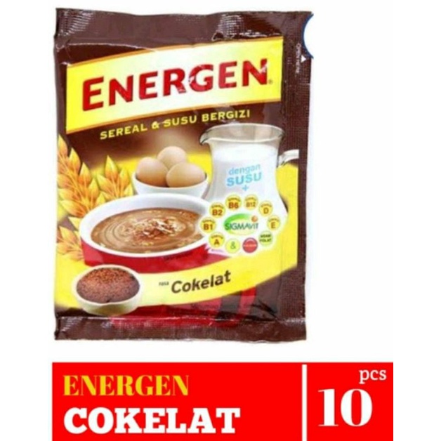 

ENERGEN COKLAT(serenceng 10 pcs @ 34 gr)