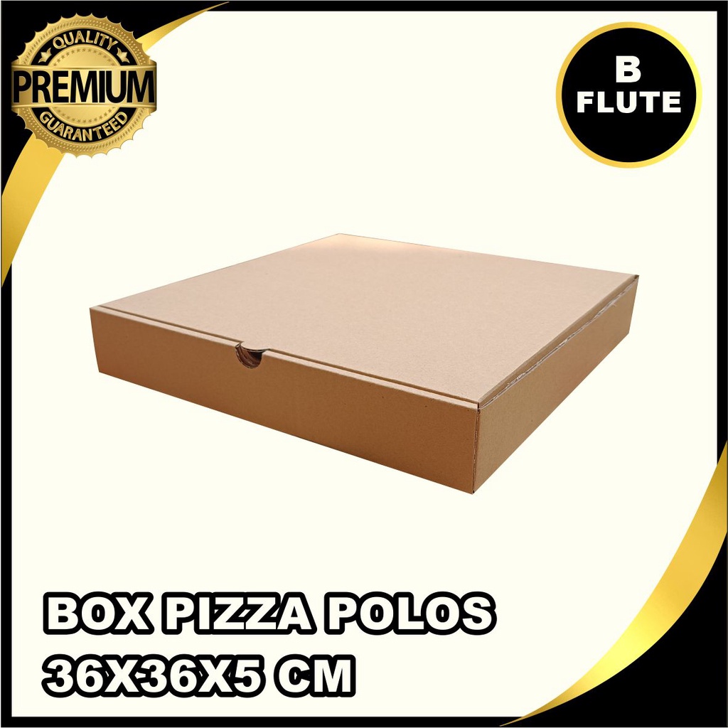 

Kardus Box Pizza Polos ukuran 36x36x5 cm | kardus polos | kardus kue | box hijab | box pizza | box baju
