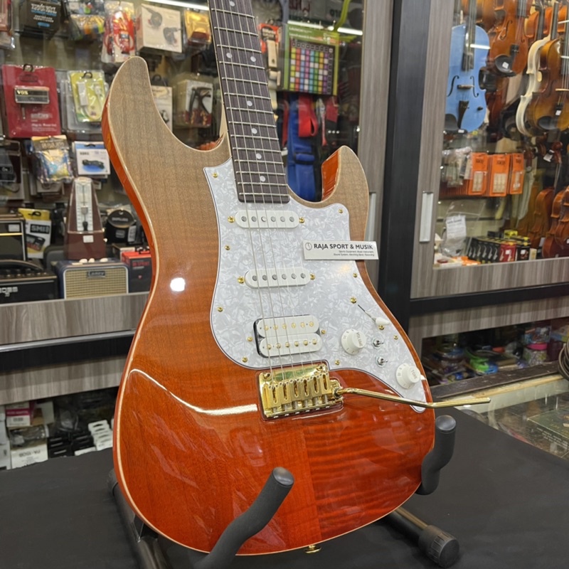 GITAR ELEKTRIK FGN FUJIGEN EOS FM - R + HARDCASE  STRATOCASTER STRATO HSS - ORIGINAL ELECTRIC GUITAR