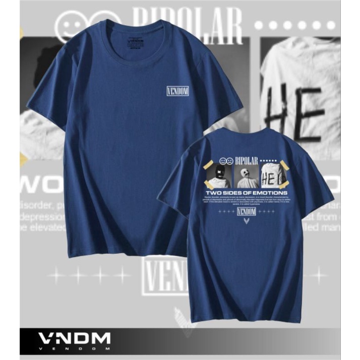 Kaos Casual Distro VENDOM™ Original Men's T-shirt Premium Cloth | Kaos Pria Tangan Pendek | Baju Cowo | Atasan Pria/Wanita