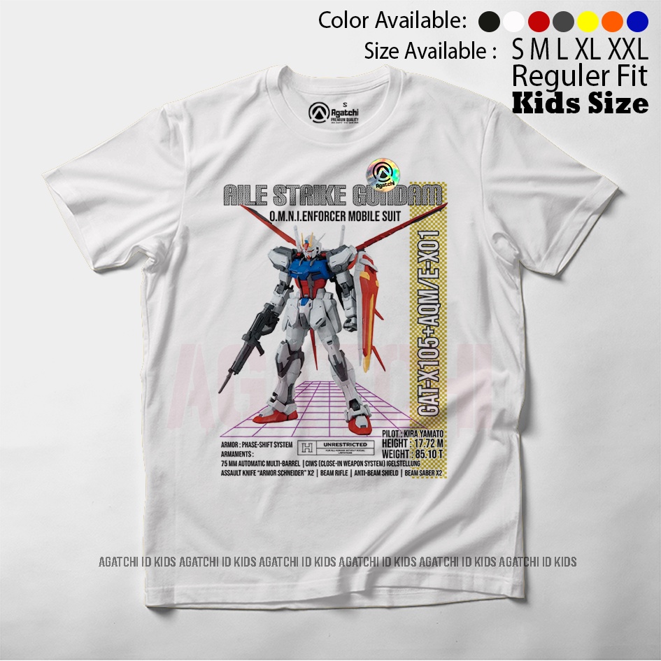 Baju Kaos Atasan Anak Laki - Laki Agatchi Motif Gundam GT -105