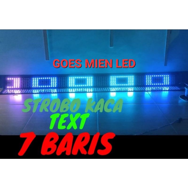 strobo kaca text 7 baris 12v dan 24v 120cm, 140cm, 180cm, 200cm, 220cm