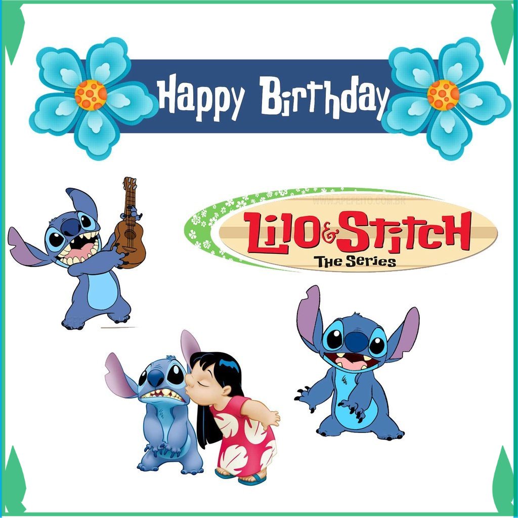 

TOPER KUE TOPPER CAKE ULANG TAHUN / HIASAN KUE LILO & STICH FADHILSOUVENIR