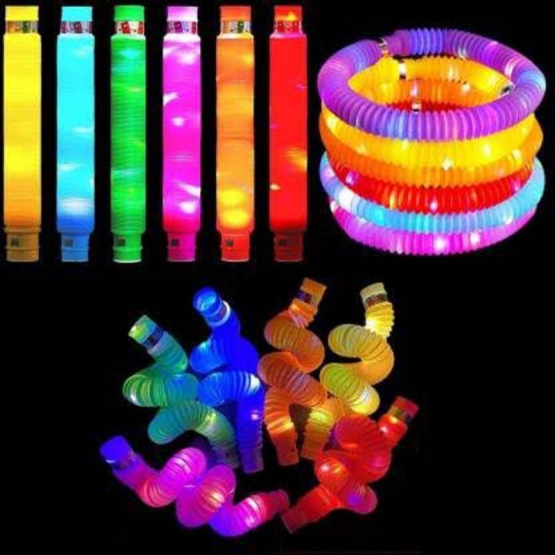 pop pipes led mainan anak viral led pop tubes led lampu stick pipes