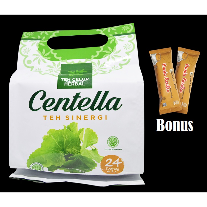 

CENTELLA TEH SINERGI HPAI - bonus Hanial Realco Cappucino 2 pcs