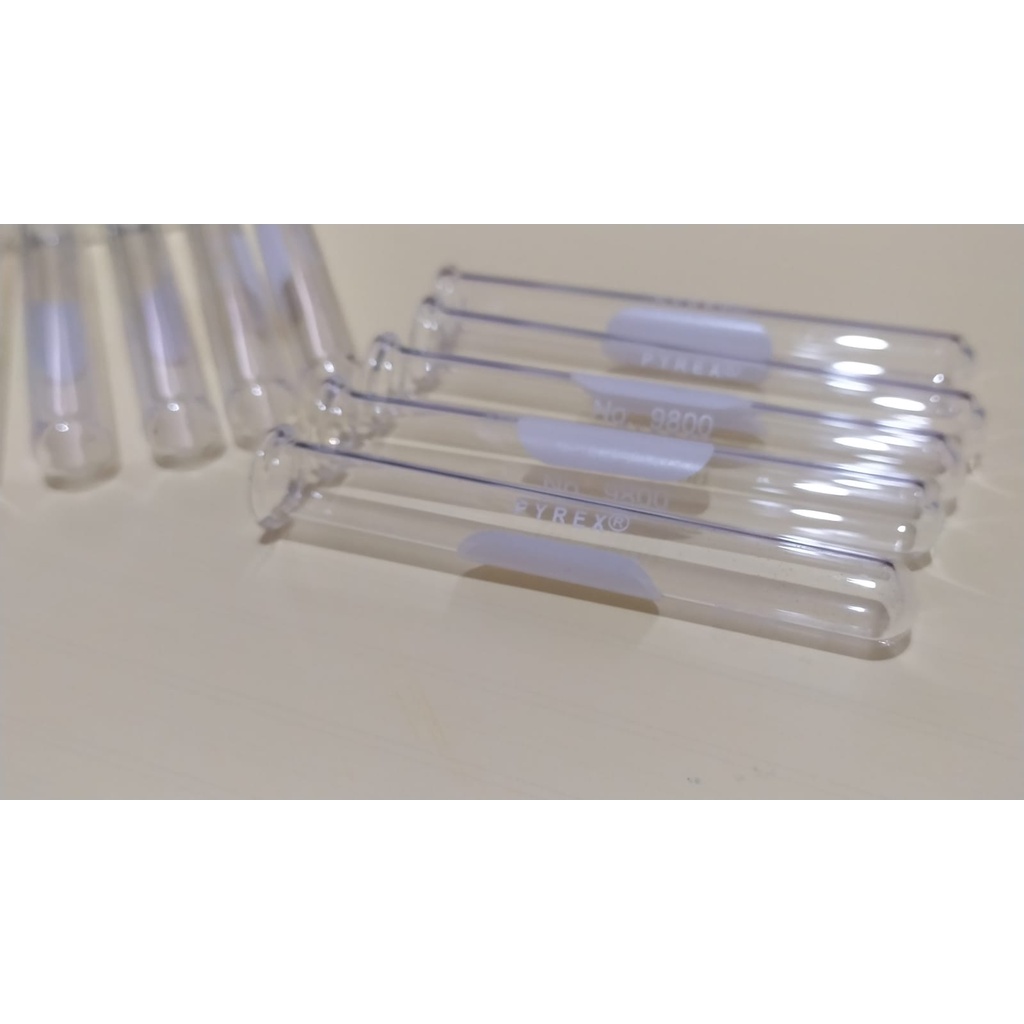 Tabung Reaksi Pyrex | 10mm x H.75mm (Vol.3ml) | 10x75mm