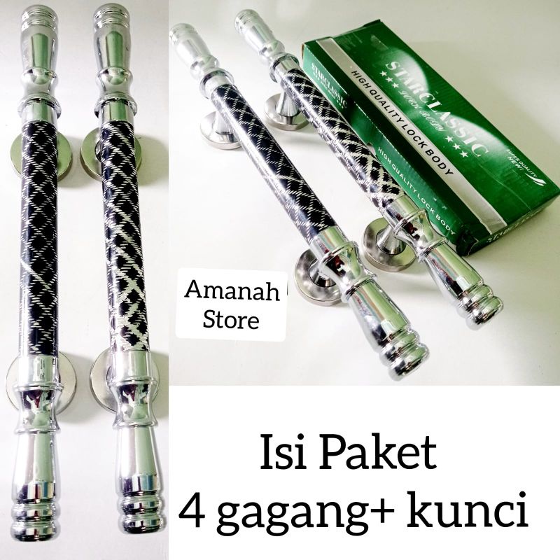[ Ready 4 Model ] Gagang pintu rumah 1 Set Kunci Handle pintu kupu tarung