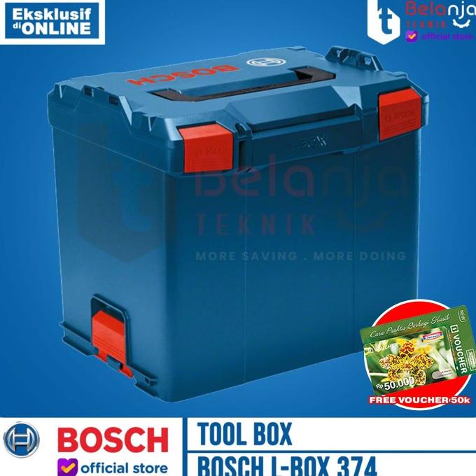 Bosch Alat L-Boxx 374 Tool Box Tool Kit Kotak Perkakas Plastik Besar
