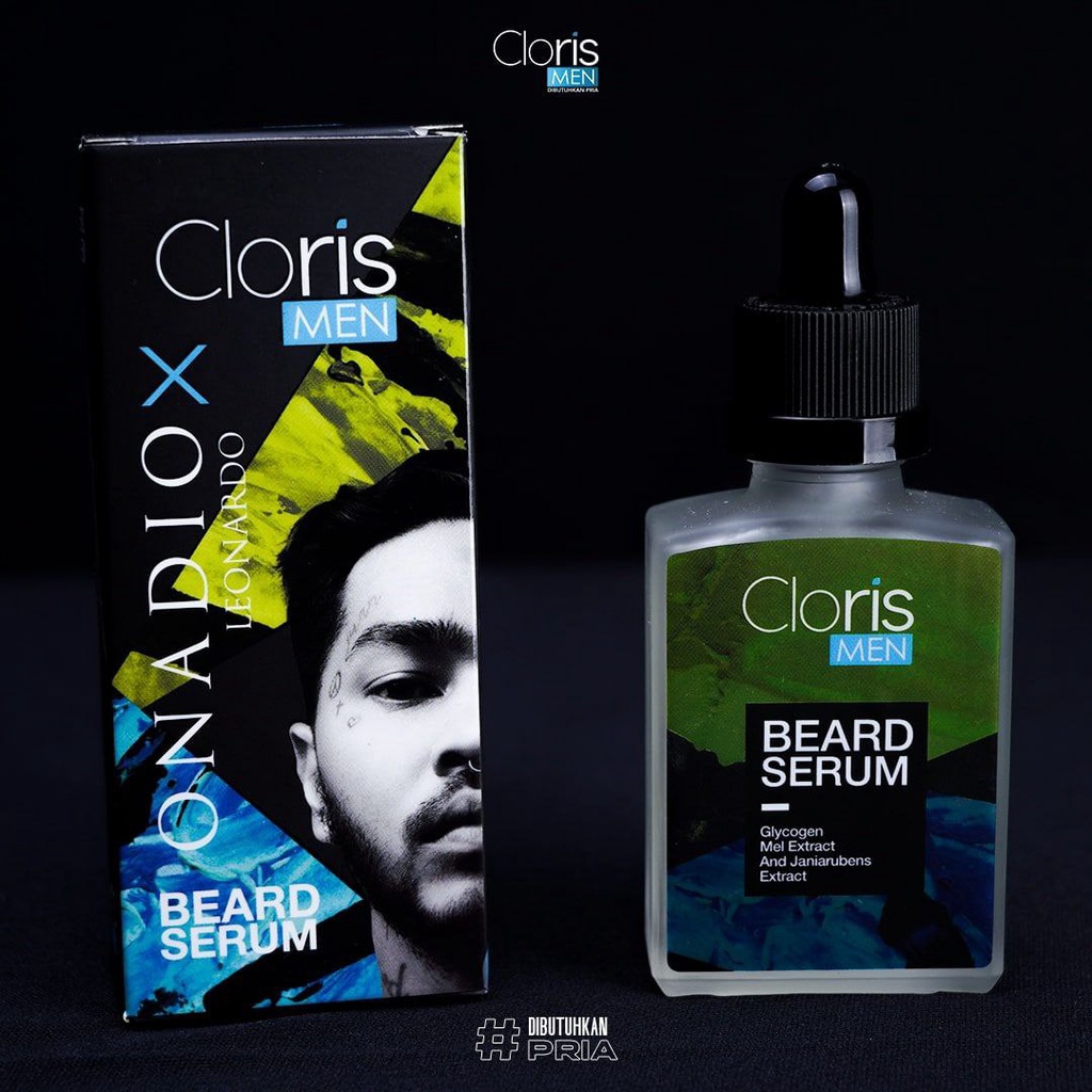 Clorismen Beard Serum X Onadio Leonardo Serum Penumbuh Rambut Brewok Jenggot Kumis Jambang Pria Cepat Bpom Original