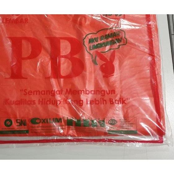 

SALE! KANTONG PLASTIK KRESEK JUMBO RAMAH LINGKUNGAN UKURAN 50 MERAH