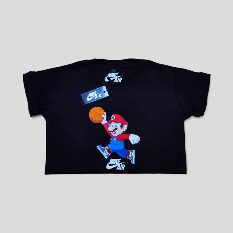 baju anak kaos anak nike air jordan mario basket katun combed 24s super soft handfield .