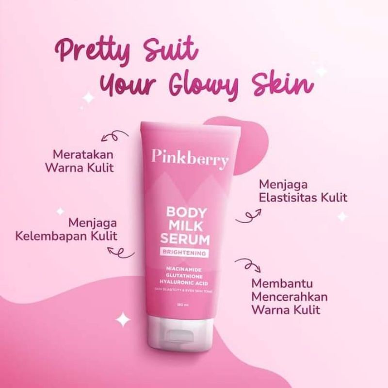 Pinkberry Body Milk Serum Brightening 180ml