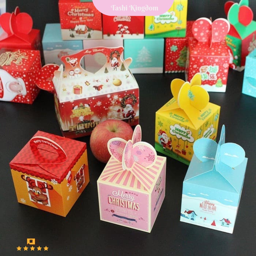 

SALE KOTAK KADO NATAL MOTIF MIX/ PAPER BOX NATAL TERMURAH BOX CANDY CHRISTMAS